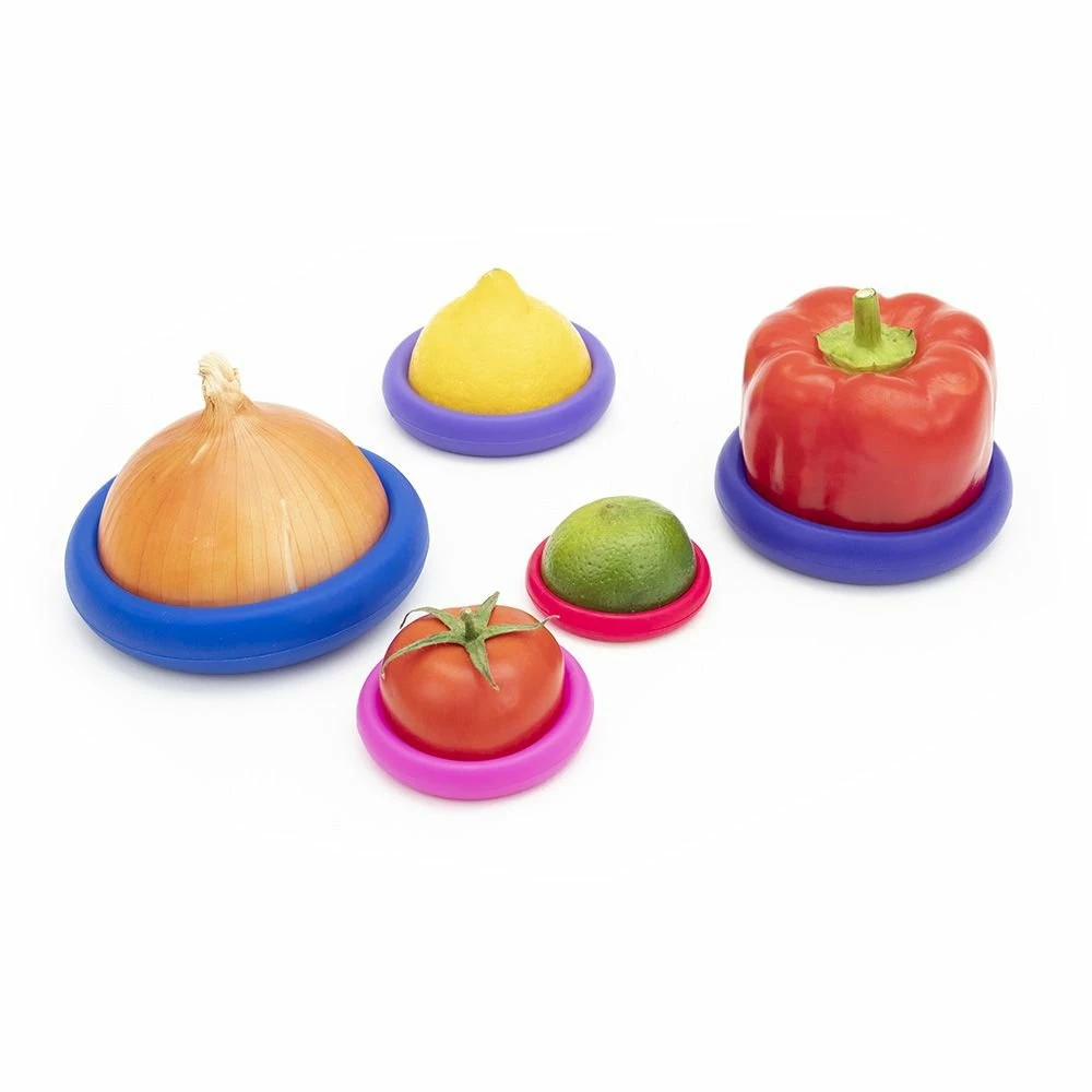 Flash Sale π€© Food Huggers (Set Of 5) | Bright Berry π 5 Flash Sale π€© Food Huggers (Set Of 5) | Bright Berry π - Image 3