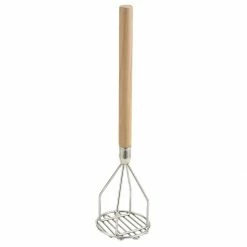 Coupon ✔️ Winco 4" X 18" Round Potato Masher 😀