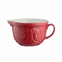 New 🔔 Mason Cash | Color Mix Red Batter Bowl - 2 Quart ⌛