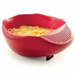 Cheap 😍 Norpro Serving Bowl With Strainer 🔥 -Mason Cash Shop 2176 noodlesw