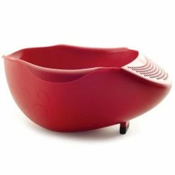 Cheap 😍 Norpro Serving Bowl With Strainer 🔥 -Mason Cash Shop 2176 sidevieww