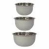 Brand new ✨ Now Designs Stainless Steel Mixing Bowls (Set Of 3) | Matte Fog 😍 -Mason Cash Shop 5205003 nd set3 mixing bowls fog main