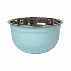 Hot Sale 🎁 Now Designs Stainless Steel Mixing Bowls (Set Of 3) | Matte Robins Egg 💯 -Mason Cash Shop 5205005 nd set3 mixing bowls robins egg sup2 1