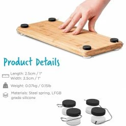 Cheapest 😉 Dreamfarm Chobs Non-Slip Chopping Board Feet| Black / White 🎉 -Mason Cash Shop 5 1