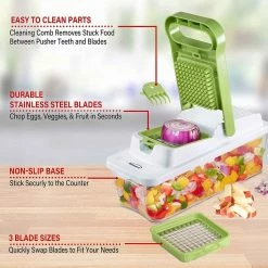 Buy 😉 Brentwood Appliances Food Chopper & Vegetable Dicer | Green 🎁 -Mason Cash Shop 91sgk0uxkhl. ac sl1500