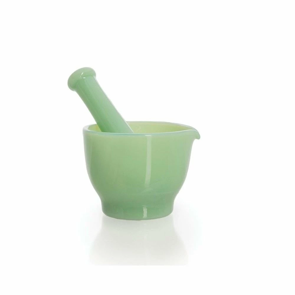 Brand new 🎁 Mosser Glass 4oz Mortar & Pestle | Jadeite 🎁 3 Brand new 🎁 Mosser Glass 4oz Mortar & Pestle | Jadeite 🎁