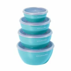 Outlet 🔥 KitchenAid Non-Electrics KitchenAid Universal Prep Bowls (Set Of 4) | Aqua Sky 💯 -Mason Cash Shop aquabowl5