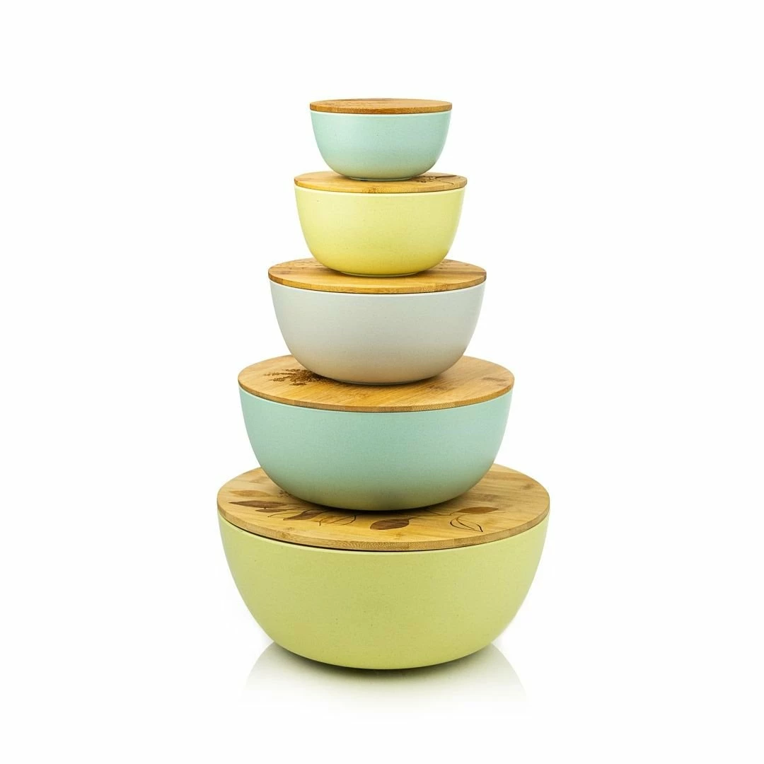 Budget 😍 TAG Ltd. Botanica Multi-Colored Storage Bowls With Lids | Set Of 5 ⌛ 3 Budget 😍 TAG Ltd. Botanica Multi-Colored Storage Bowls With Lids | Set Of 5 ⌛