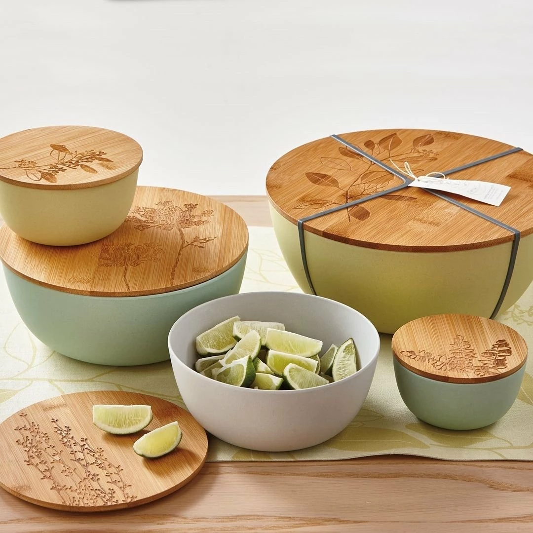 Budget 😍 TAG Ltd. Botanica Multi-Colored Storage Bowls With Lids | Set Of 5 ⌛ 4 Budget 😍 TAG Ltd. Botanica Multi-Colored Storage Bowls With Lids | Set Of 5 ⌛ - Image 2