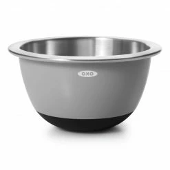 Brand new ⌛ OXO 3-Piece Stainless Steel Mixing Bowl Set | Grey & Blue 🧨 -Mason Cash Shop gg 11289200 1b