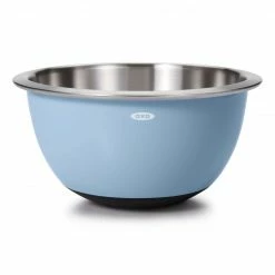 Brand new ⌛ OXO 3-Piece Stainless Steel Mixing Bowl Set | Grey & Blue 🧨 -Mason Cash Shop gg 11289200 1c