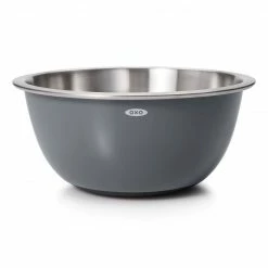 Brand new ⌛ OXO 3-Piece Stainless Steel Mixing Bowl Set | Grey & Blue 🧨 -Mason Cash Shop gg 11289200 1d