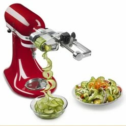 Outlet ๐ KitchenAid Spiralizer Attachment + Angel Hair & Thin Slice Blade Spiralizer Accessories ๐ 14 Outlet ๐ KitchenAid Spiralizer Attachment + Angel Hair & Thin Slice Blade Spiralizer Accessories ๐ -Mason Cash Shop ksmapc1ap mixer attachments spiralizer angel hair and thin slice blades