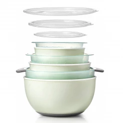 Flash Sale 🤩 OXO 9-Piece Nesting Bowls & Colanders Set | Sea Glass 🎁