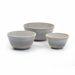 Cheap 👏 Mosser Glass 3-Piece Mixing Bowl Set (20oz, 40oz, 60oz) | Marble 💯
