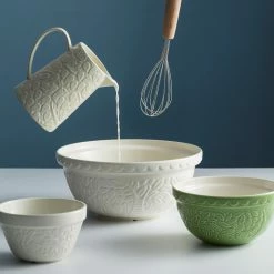 New 🥰 Mason Cash | S12 Fox Embossed Mixing Bowl - 4.25 Quart 🧨 -Mason Cash Shop mc bowls 4