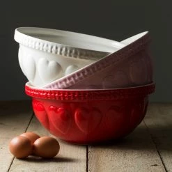 Hot Sale ???? Mason Cash | S12 Cream Hearts Mixing Bowl - 4.25 Quart ⌛ 24 Hot Sale ???? Mason Cash | S12 Cream Hearts Mixing Bowl - 4.25 Quart ⌛ -Mason Cash Shop mc hearts 2