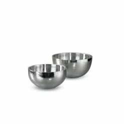 Cheapest 😍 Hammer Stahl Cutlery Kitchen Collection Stainless Steel 2-Piece Bowl Set | 🔨 Hammered 💯