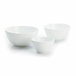 Cheap 🥰 Mosser Glass 3-Piece Mixing Bowl Set (20oz, 40oz, 60oz) | Milk ✔️