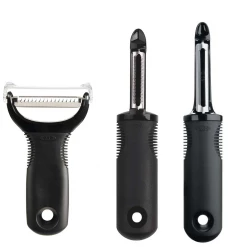 Hot Sale 🔥 OXO 3 Piece Peeler Set - Black 🤩