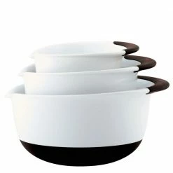 Budget 💯 OXO Good Grips 3-Piece Mixing Bowl Set | White 😉